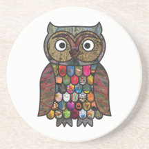 Patchwork Owl Coasters