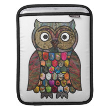 Patchwork Owl iPad Sleeves