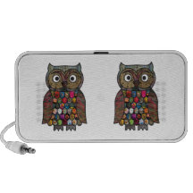 Patchwork Owl Notebook Speakers