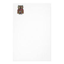 Patchwork Owl Stationery