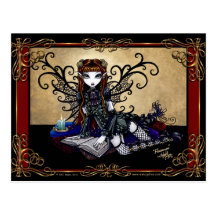 "Patience" Gothic Fairytale Postcard