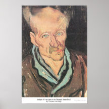 Patient at Hospital Saint-Paul by Vincent van Gogh Posters