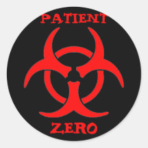 Patient Zero Biohazard Sticker