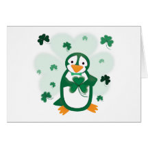 Patrick Penguin St. Patrick's Day Card