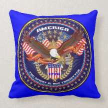 Patriotic American Customise View Notes Please Throw Pillows