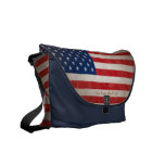 Patriotic American Flag Red White and Blue Bookbag Commuter Bag