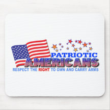 Patriotic Americans Bear Arms Mousepad
