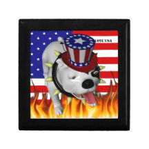 Patriotic BoBo 2 Keepsake Box
