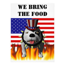 Patriotic BoBo 3 Custom Invitation