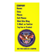 Patriotic Business Photo Card View Notes Please