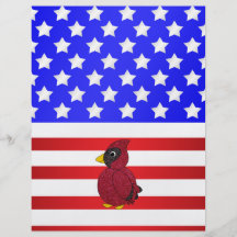 Patriotic cardinal personalized flyer