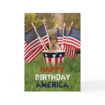 Patriotic Chipmunk Card