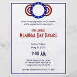 Patriotic Circle of Stars Memorial Day Personalized Flyer