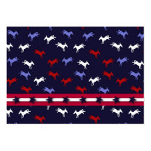 Patriotic Donkeys Gift Tag Business Card