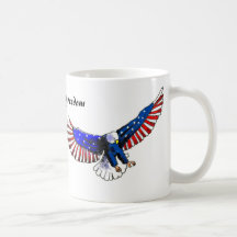 Patriotic eagle, American freedom Mug