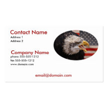 Patriotic Eagle Business Card