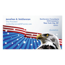 Patriotic Eagle Business Card