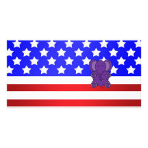 Patriotic elephant photo cards