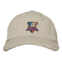 Patriotic Embroidery Embroidered Hat