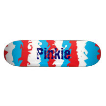 Patriotic Flame Pinkie Skate Board Decks