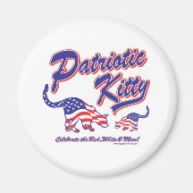 Patriotic Kitty Cats Magnets