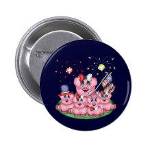 Patriotic Piggies Button