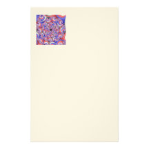 Patriotic Spiral Fractal Stationery