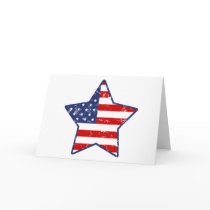 Patriotic Star Greeting Card