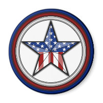 Patriotic Star Magnet magnets