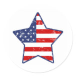 Patriotic Star stickers
