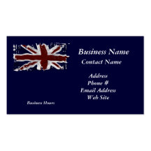 Patriotic Union Jack UK Union Flag Business Cards