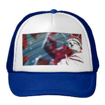 Patriotic USA Statue of Liberty Flag Design Hats