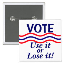 Patriotic Vote Political Button