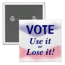 Patriotic Vote Political Button