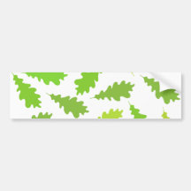 Pattern of Green Leaves. Bumper Sticker