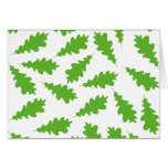 Pattern of Green Leaves. Card