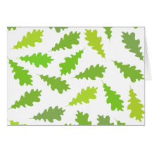 Pattern of Green Leaves. Card