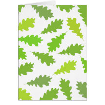 Pattern of Green Leaves. Cards