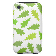 Pattern of Green Leaves. Tough iPhone 3 Cover