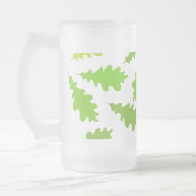 Pattern of Green Leaves. Coffee Mug
