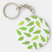 Pattern of Green Leaves. Keychains