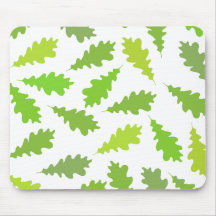 Pattern of Green Leaves. Mousepad