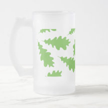 Pattern of Green Leaves. Mug