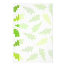 Pattern of Green Leaves. Personalized Stationery