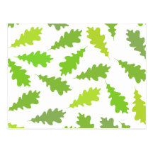 Pattern of Green Leaves. Postcards