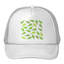 Pattern of Green Leaves. Trucker Hat