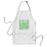 Pattern of Wavy Green Stripes. Aprons