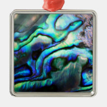 Paua abalone detail christmas tree ornaments
