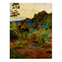 Paul Gauguin's Martinique Landscape (1887) Postcard