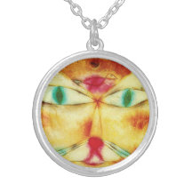 Paul Klee Cat and Bird Necklace